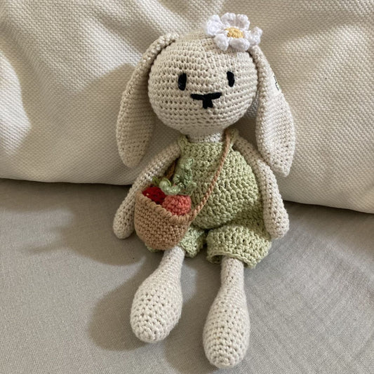 Hand-Crocheted Merino Bunny