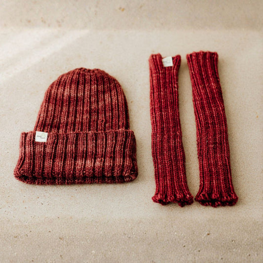 Winter Warmers - Merino Wool Beanie & Hand Warmers Set