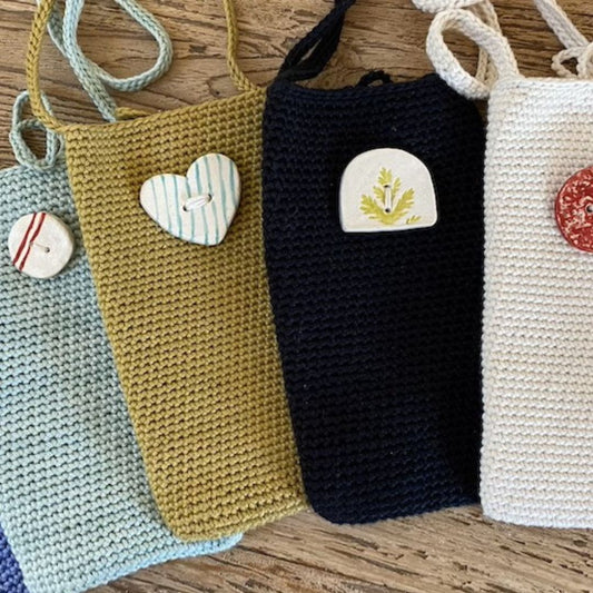 Cross Body Phone Pouch - Organic Cotton