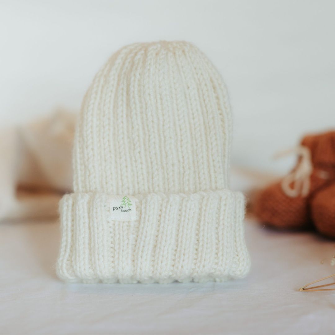 Baby Beanie - 100% Merino Wool