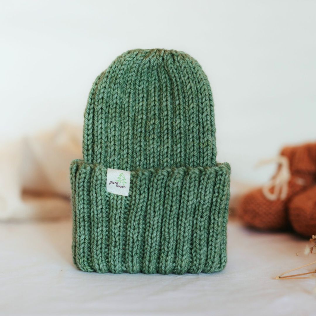 Baby Beanie - 100% Merino Wool