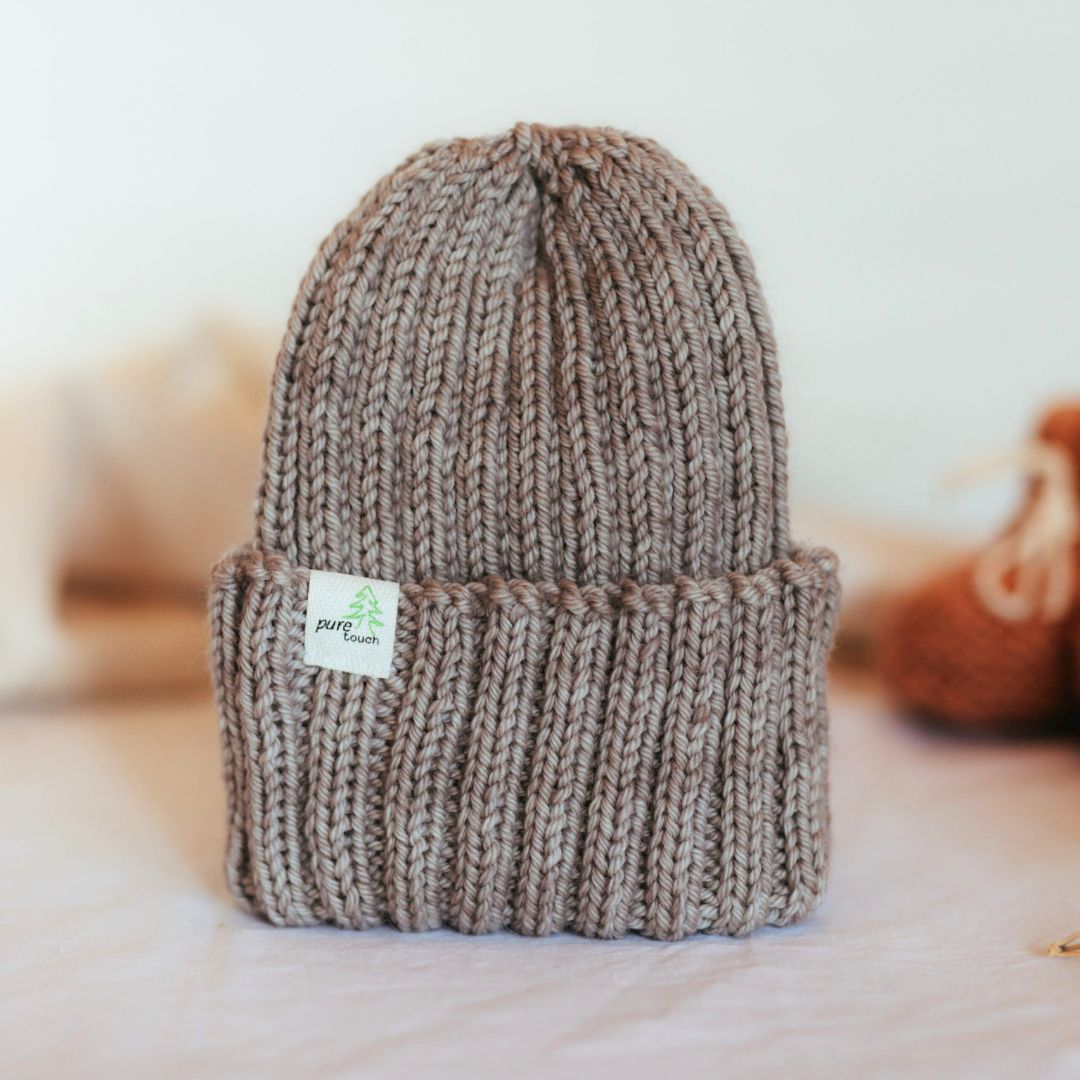 Baby Beanie - 100% Merino Wool
