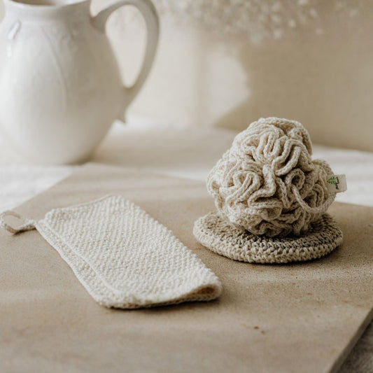 Bathroom Pamper Set - Organic Cotton