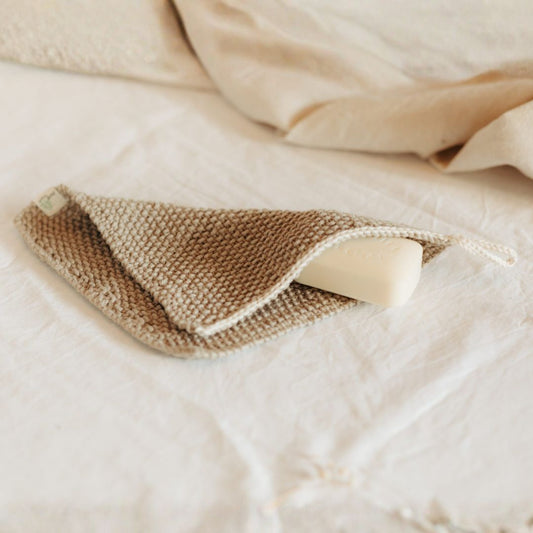 Natural virgin cotton dish cloth handmade in South Africa by Pure Touch