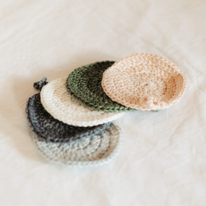 Face Wipes (5-Pack) - Reusable Organic Cotton