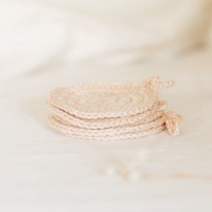 Face Wipes (5-Pack) - Reusable Organic Cotton