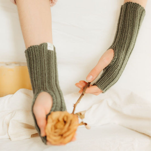 Fingerless Gloves - Merino Wool Hand Warmers
