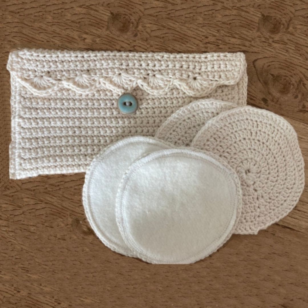 Organic Nursing Pads - Natural Reusable (4 Pads)