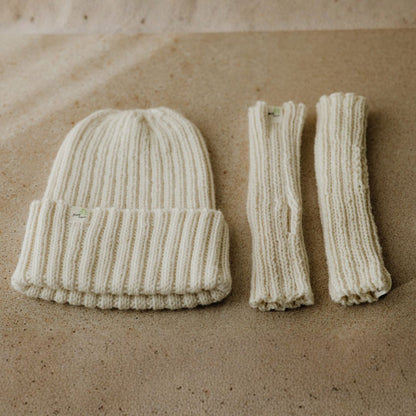 Winter Warmers - Merino Wool Beanie & Hand Warmers Set