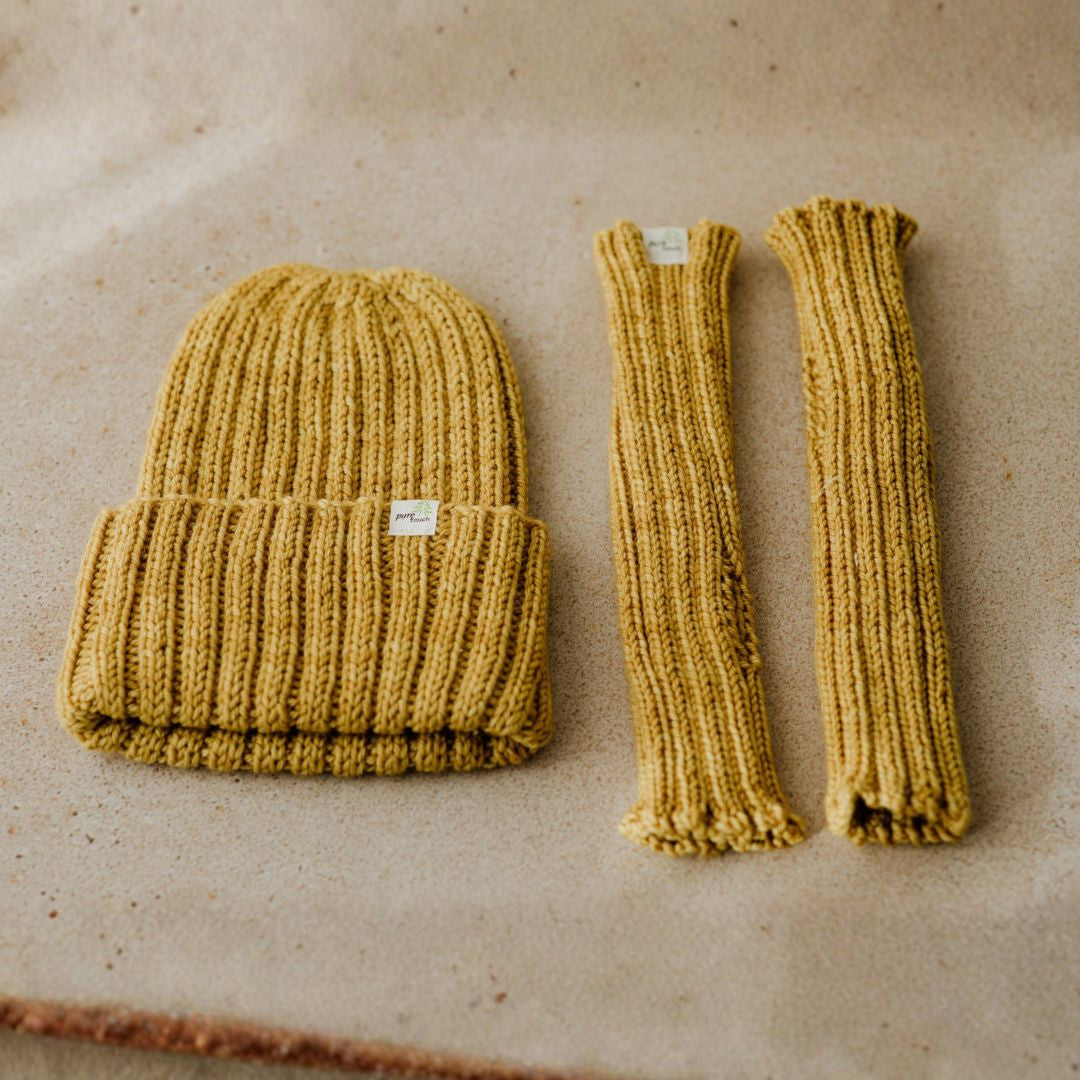 Winter Warmers - Merino Wool Beanie & Hand Warmers Set