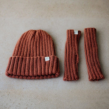 Winter Warmers - Merino Wool Beanie & Hand Warmers Set